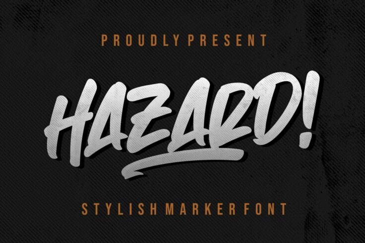 View Information about Hazard! Edgy Font