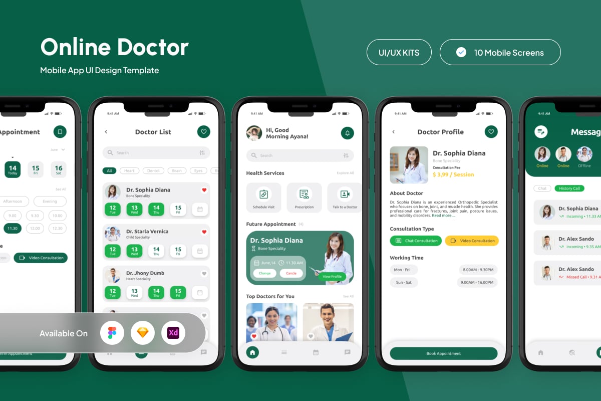 Healtalk - Online Doctor App UI Kit