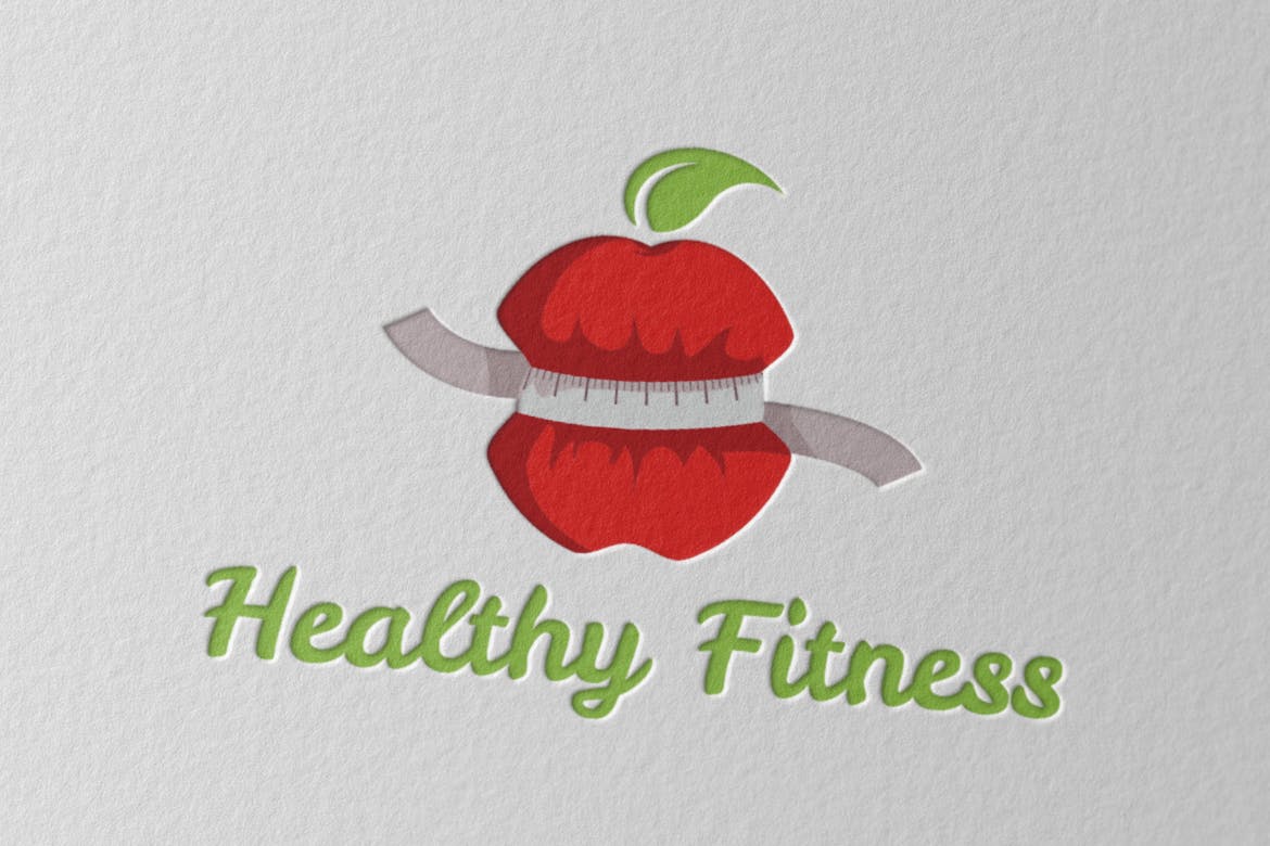 Healthy Fitness Logo Template