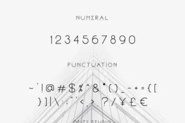 Second alternate image for HEIMDAL Futuristic Font Family