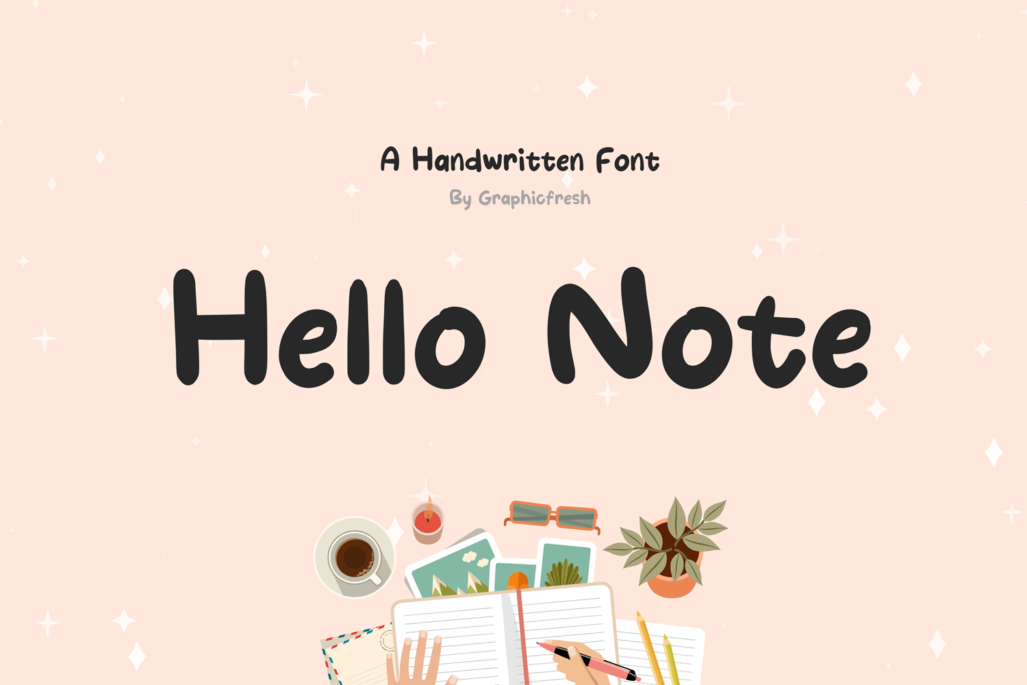 Hello Note - Handwritten Graduation Font