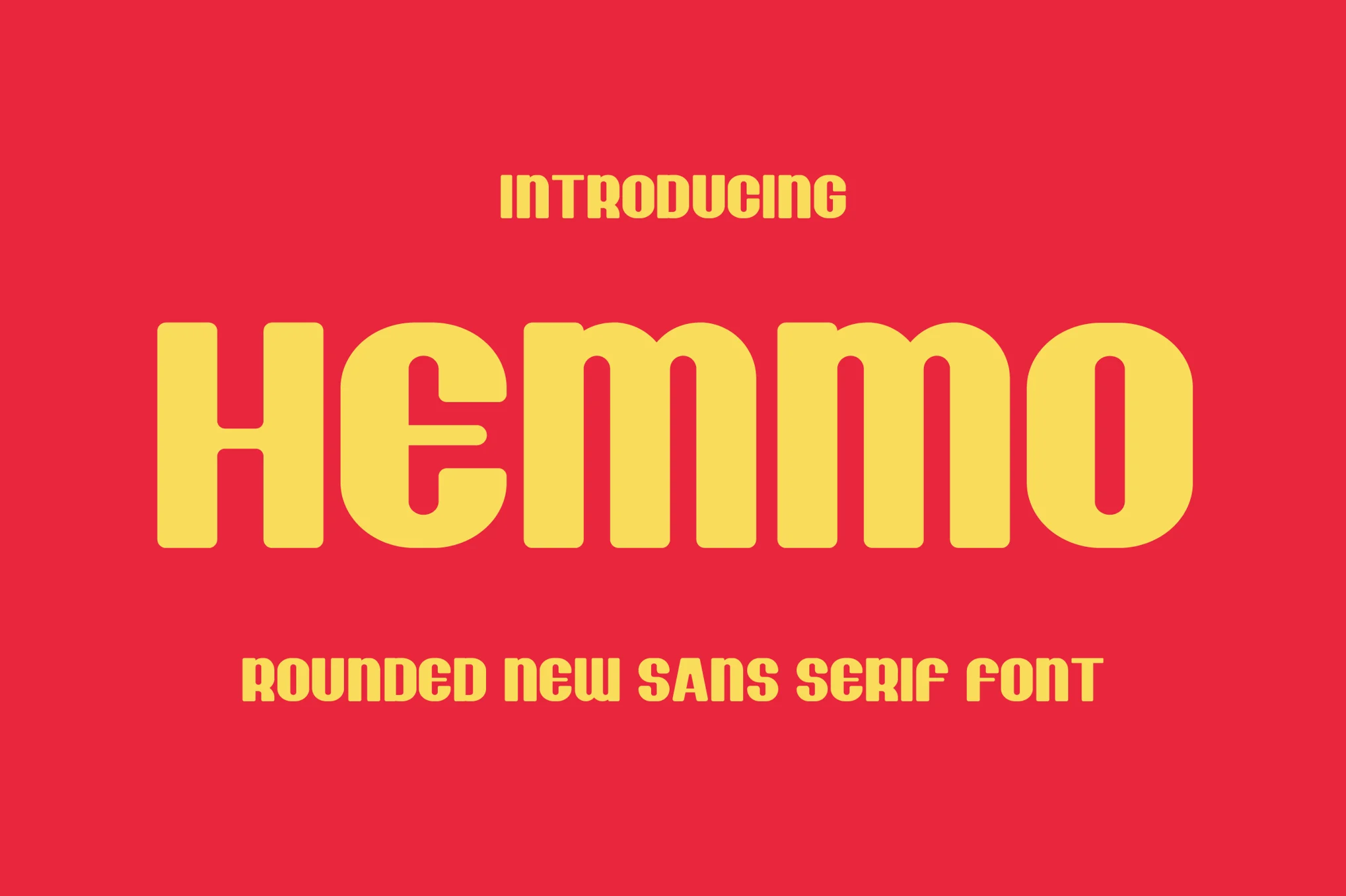 Hemmo - Rounded Flyer Font