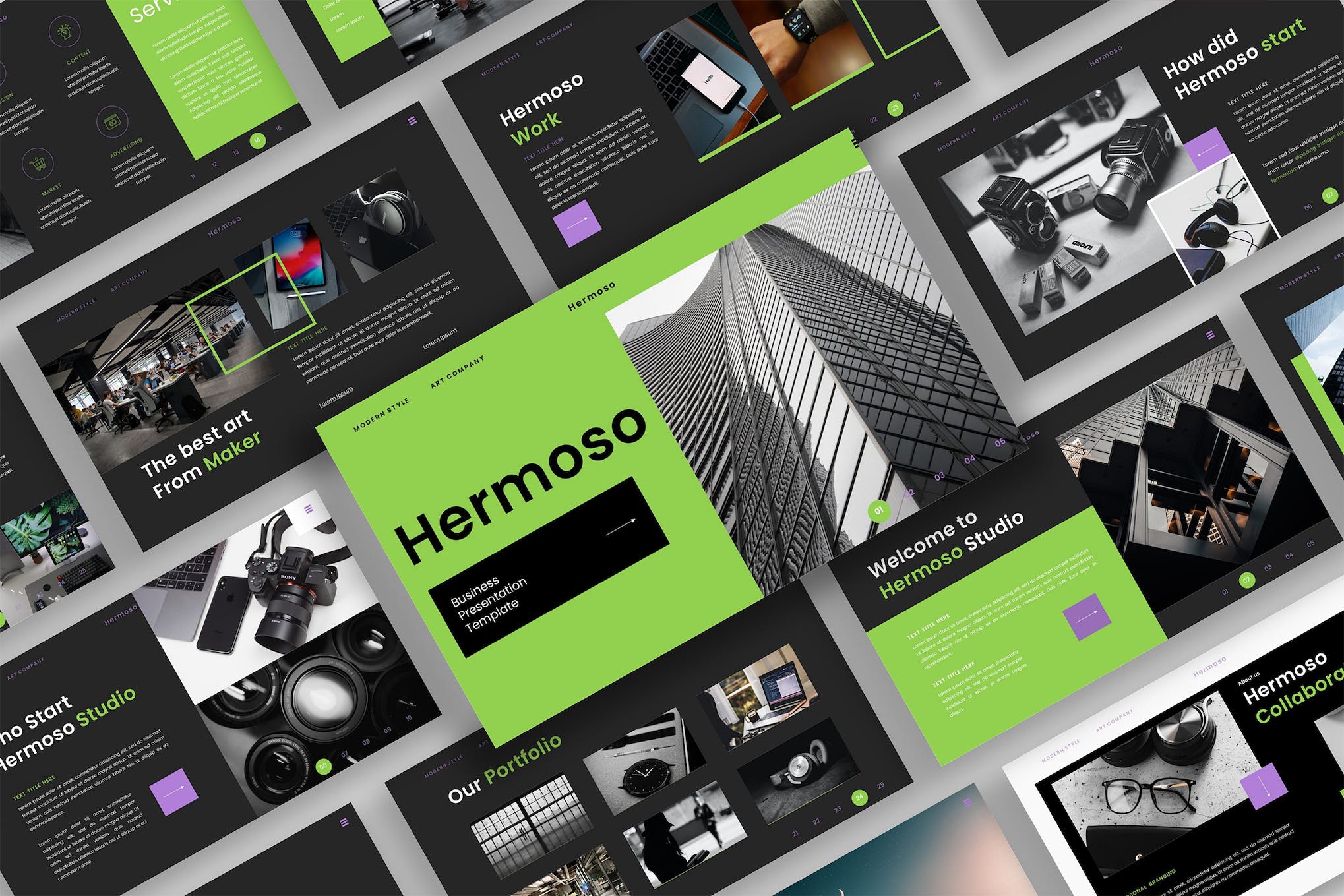 Hermoso - Modern Business PowerPoint Template