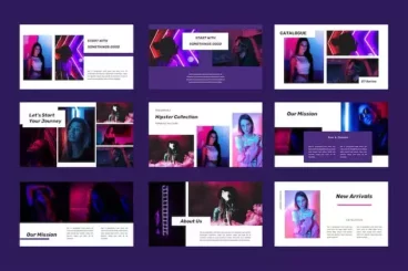 Second alternate image for Hexana Trendy PowerPoint Presentation