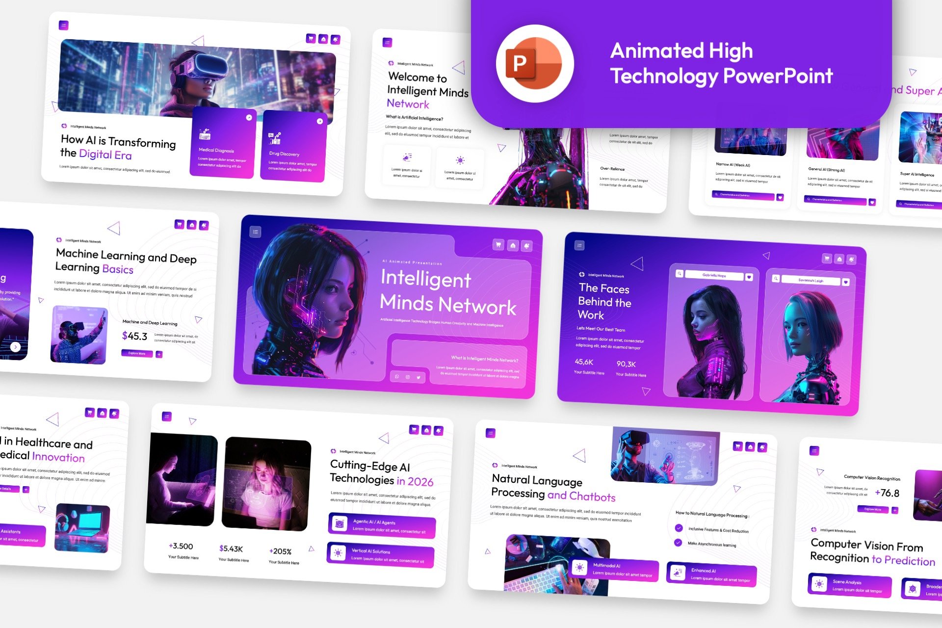 High Technology Animated PowerPoint Template