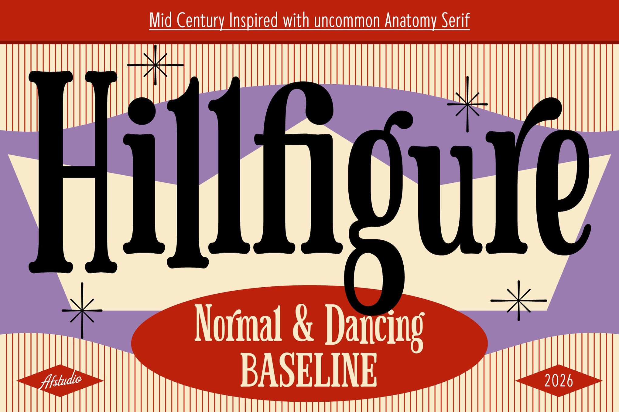 Hillfigure - Playful Mid-Century Font
