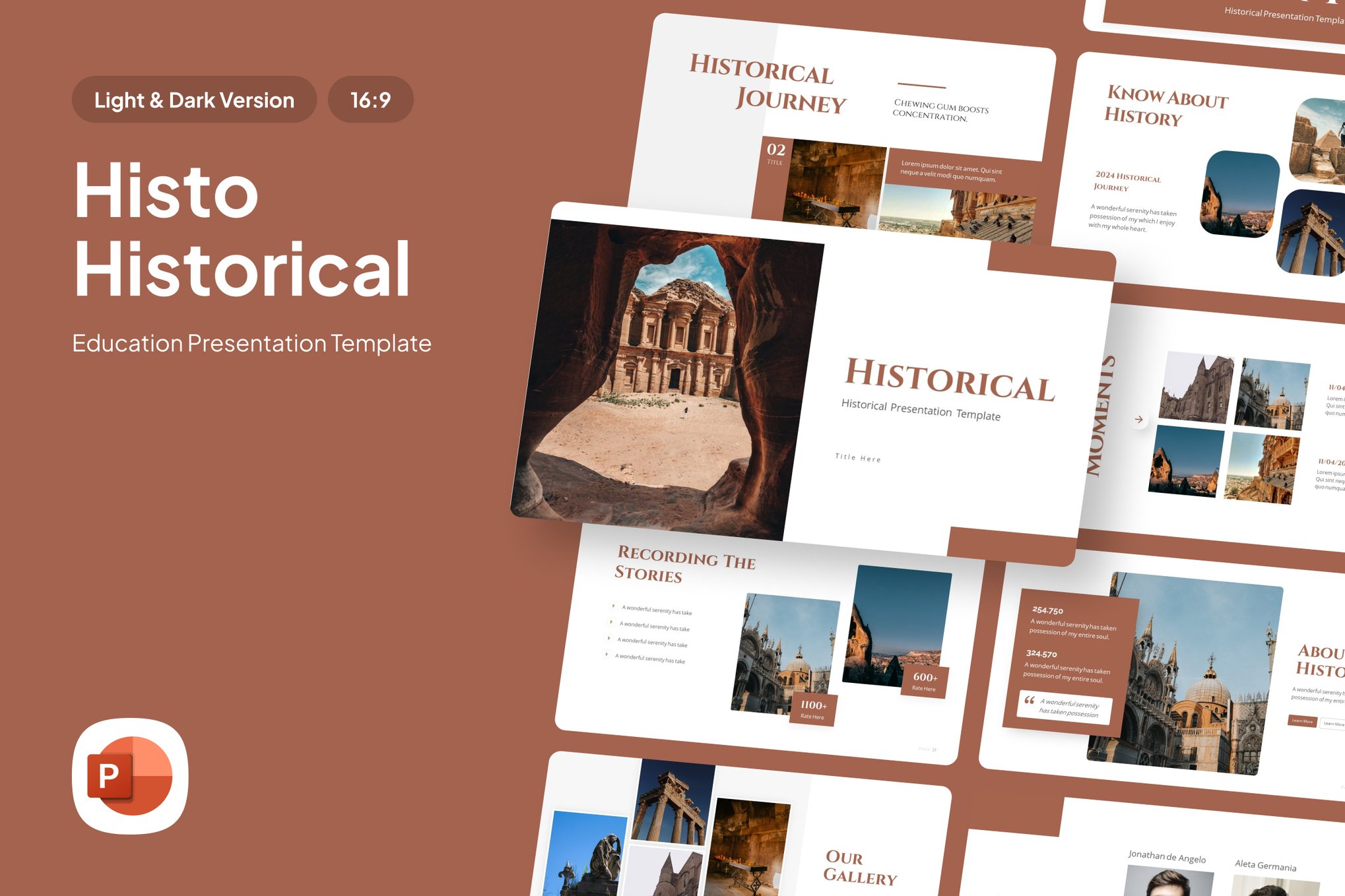 Historical Study Presentation PowerPoint Template