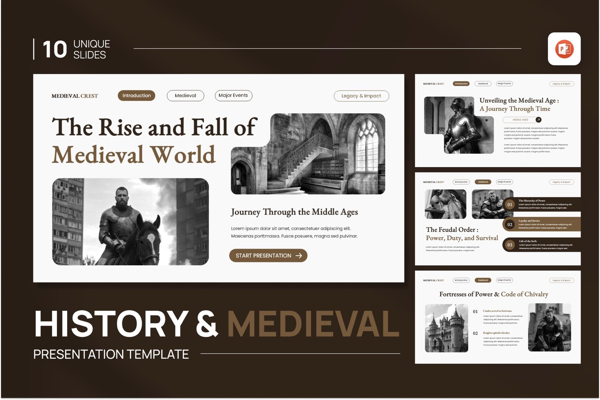 History & Medieval PowerPoint Template