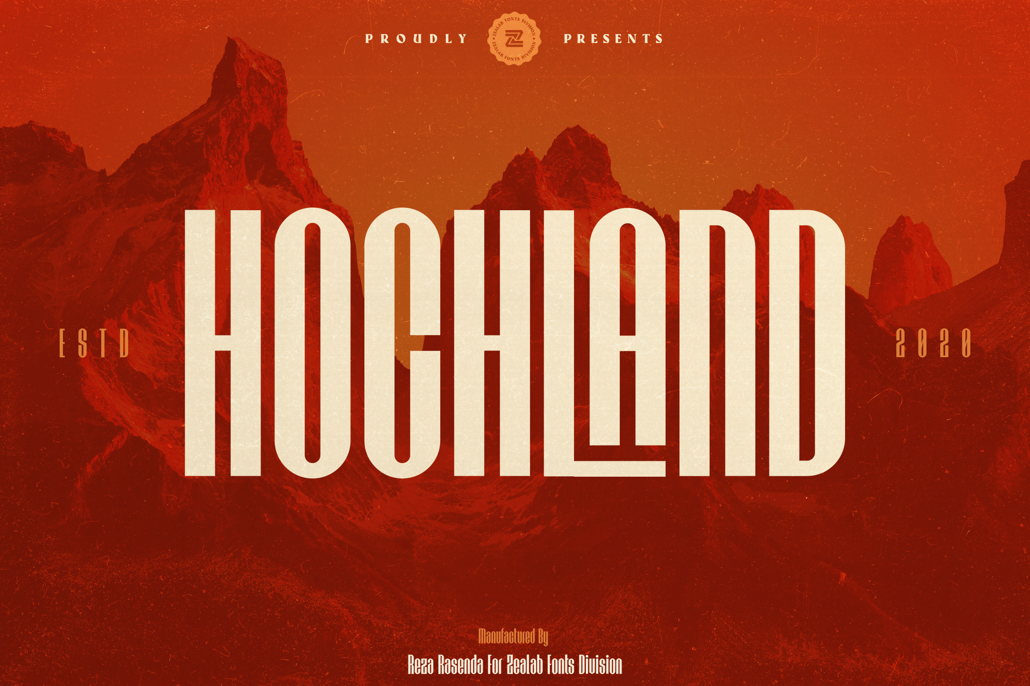 HOCHLAND - Narrow German Font
