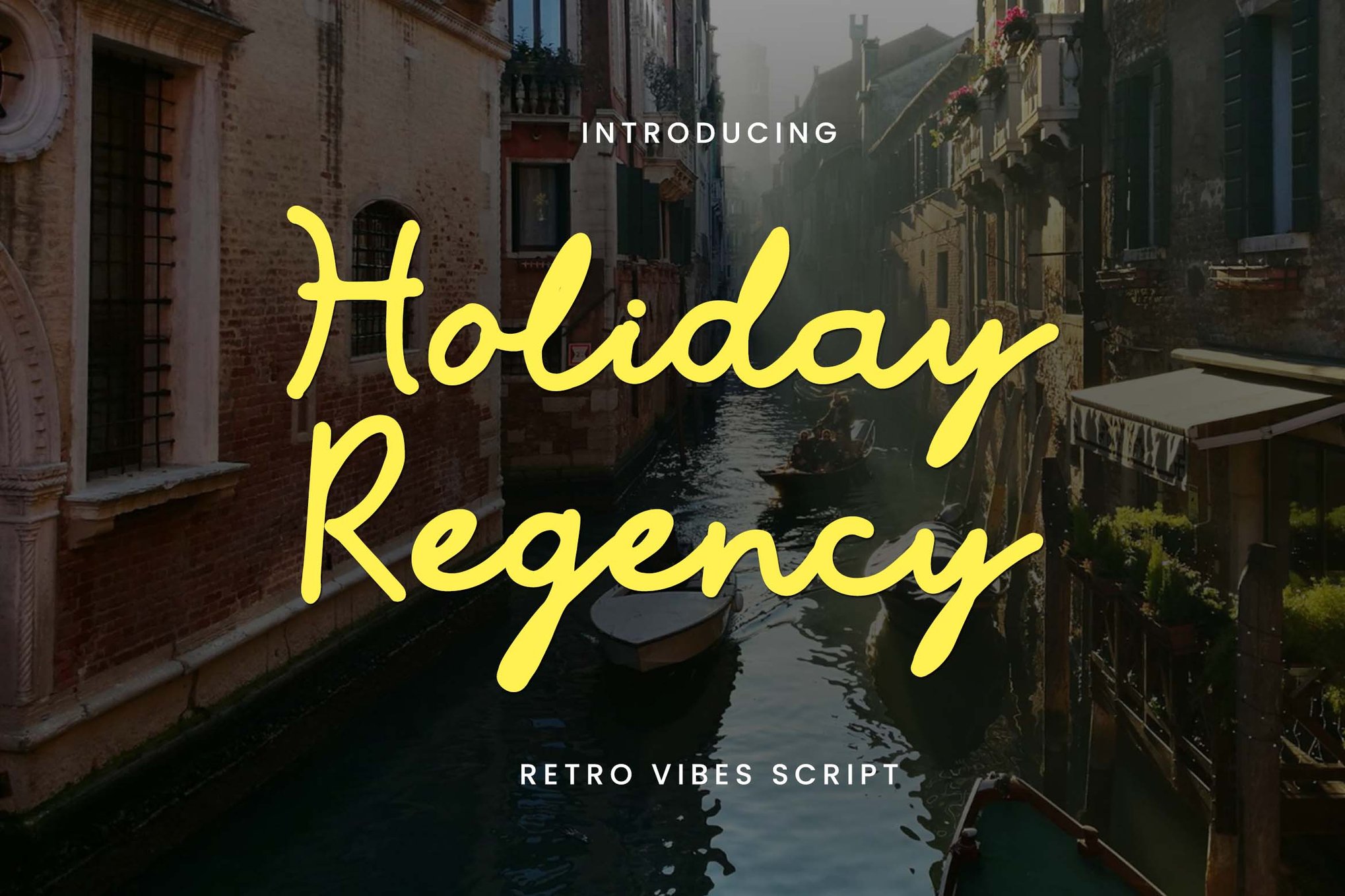 Holiday Regency - Retro Tropical Font