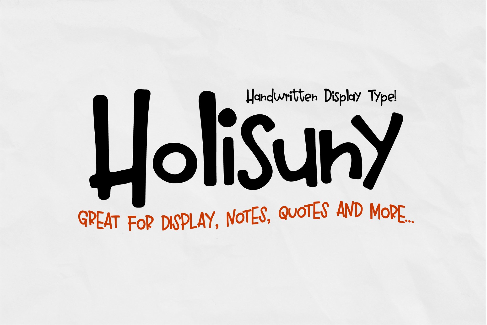 Holisuny - Simple Handwritten Font