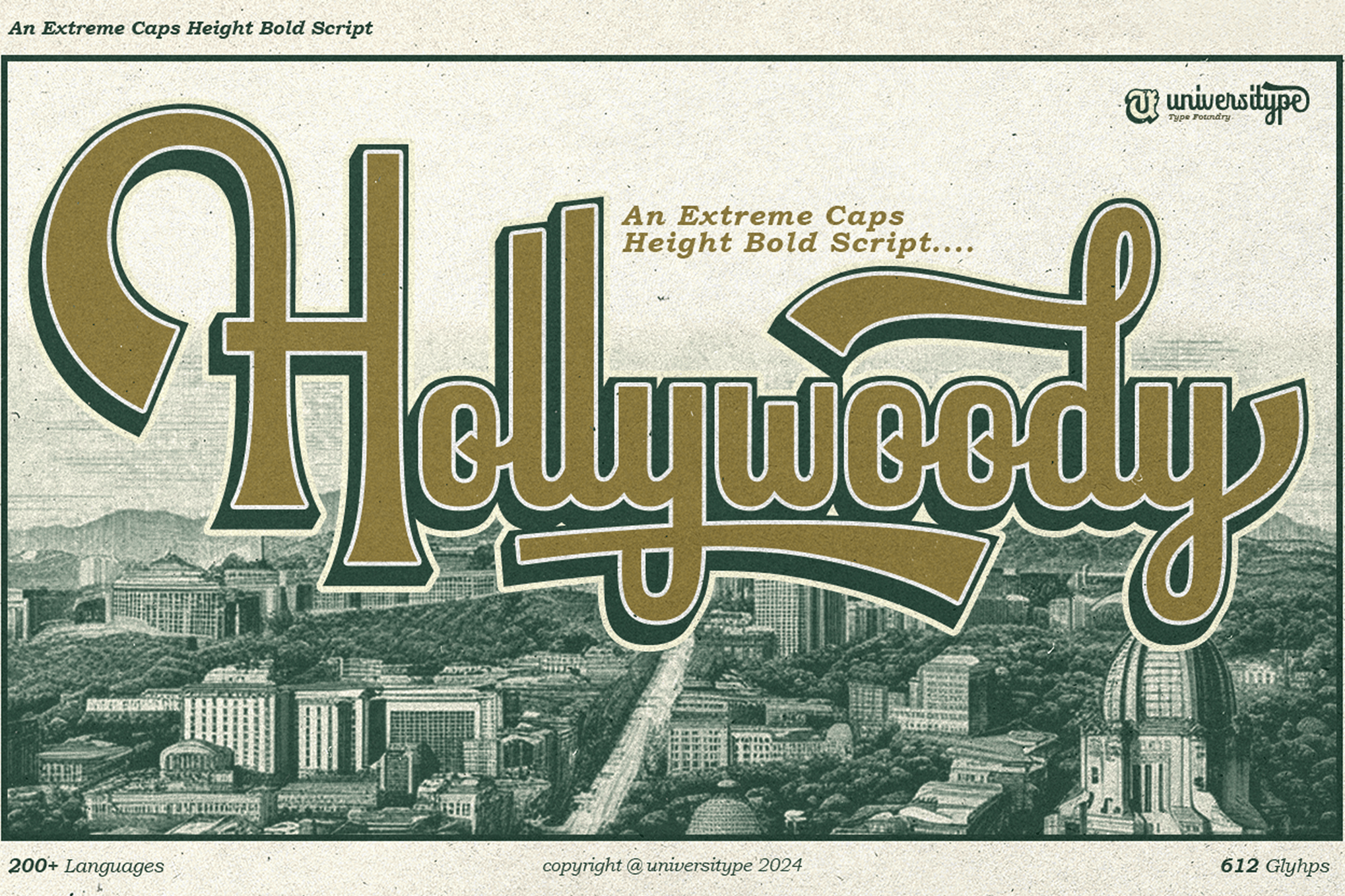 Hollywoody - Vintage Cinematic Font