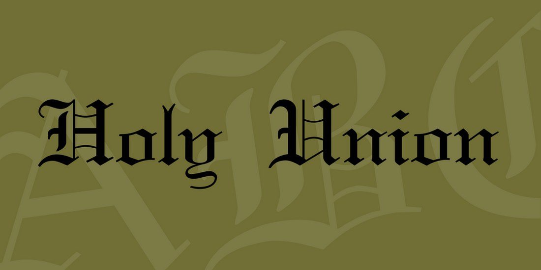 holy-union-font- 35+ Best Blackletter Fonts design tips 