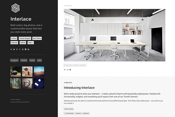 View Information about Interlace Tumblr Theme