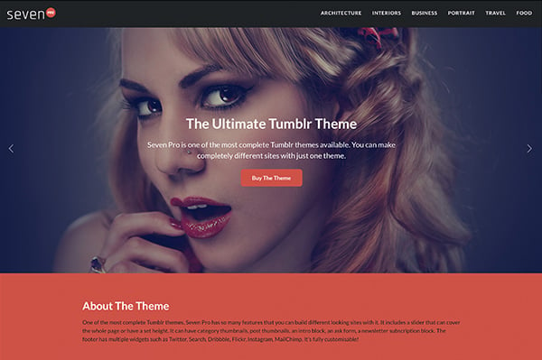 View Information about Seven Pro Tumblr Theme