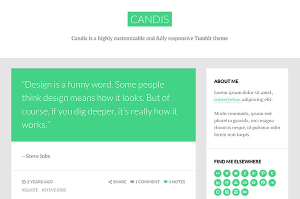 View Information about Candis Tumblr Theme