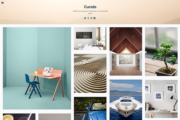 View Information about Curate Tumblr Theme