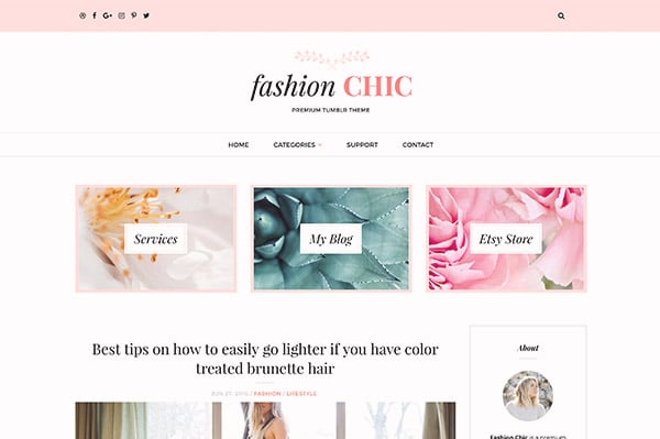 View Information about Fashion Chic Tumblr Theme