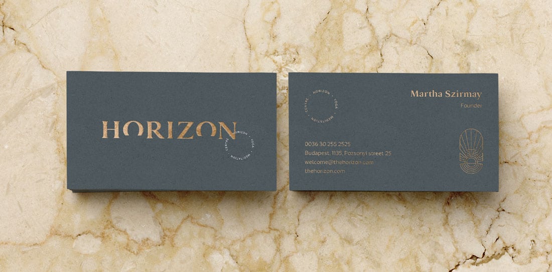 horizon What to Put on a Business Card: 8 Creative Ideas design tips 