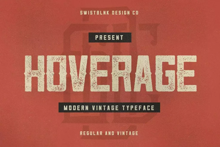 View Information about Hoverage Distressed Font