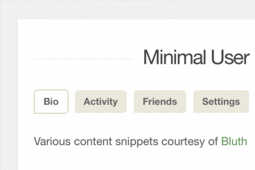 How to Build a Minimalist User Profile Layout With Content Tabs