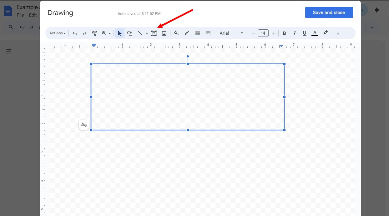 how to insert text box in google docs 2