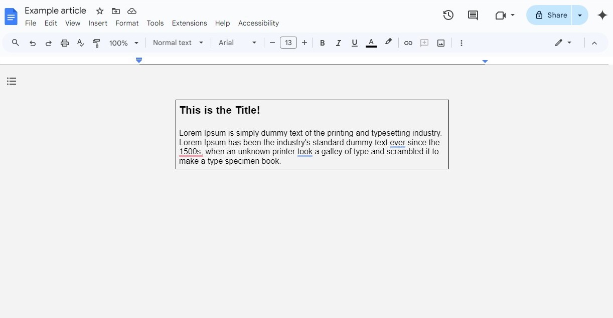 how to insert text box in google docs - method 2 -2