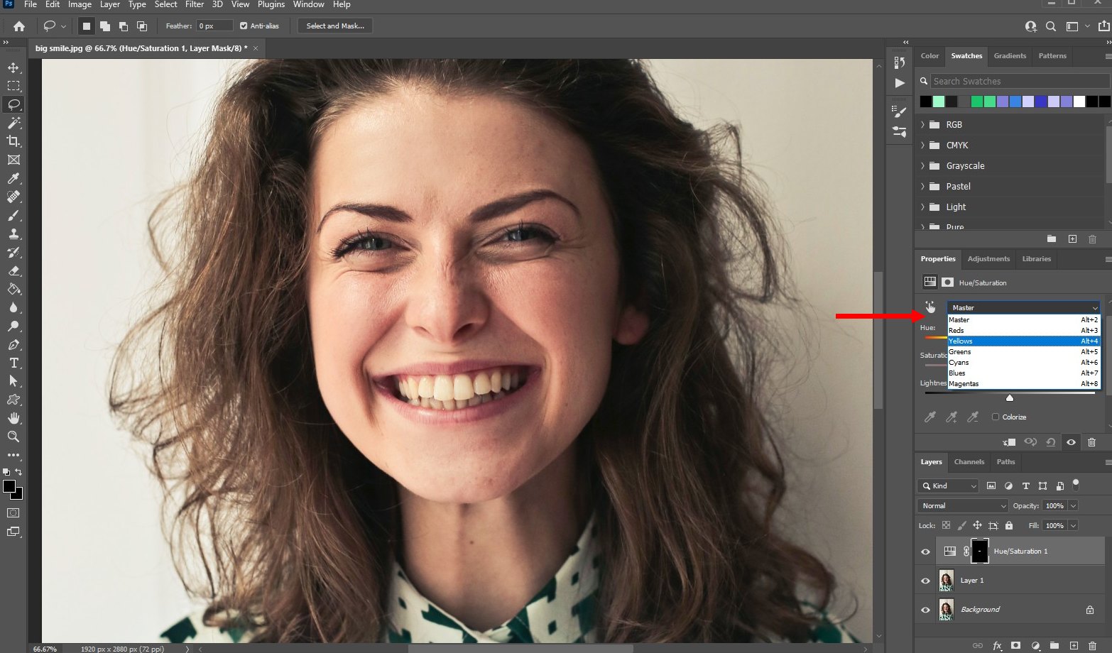 how to whiten teeth photoshop - 4