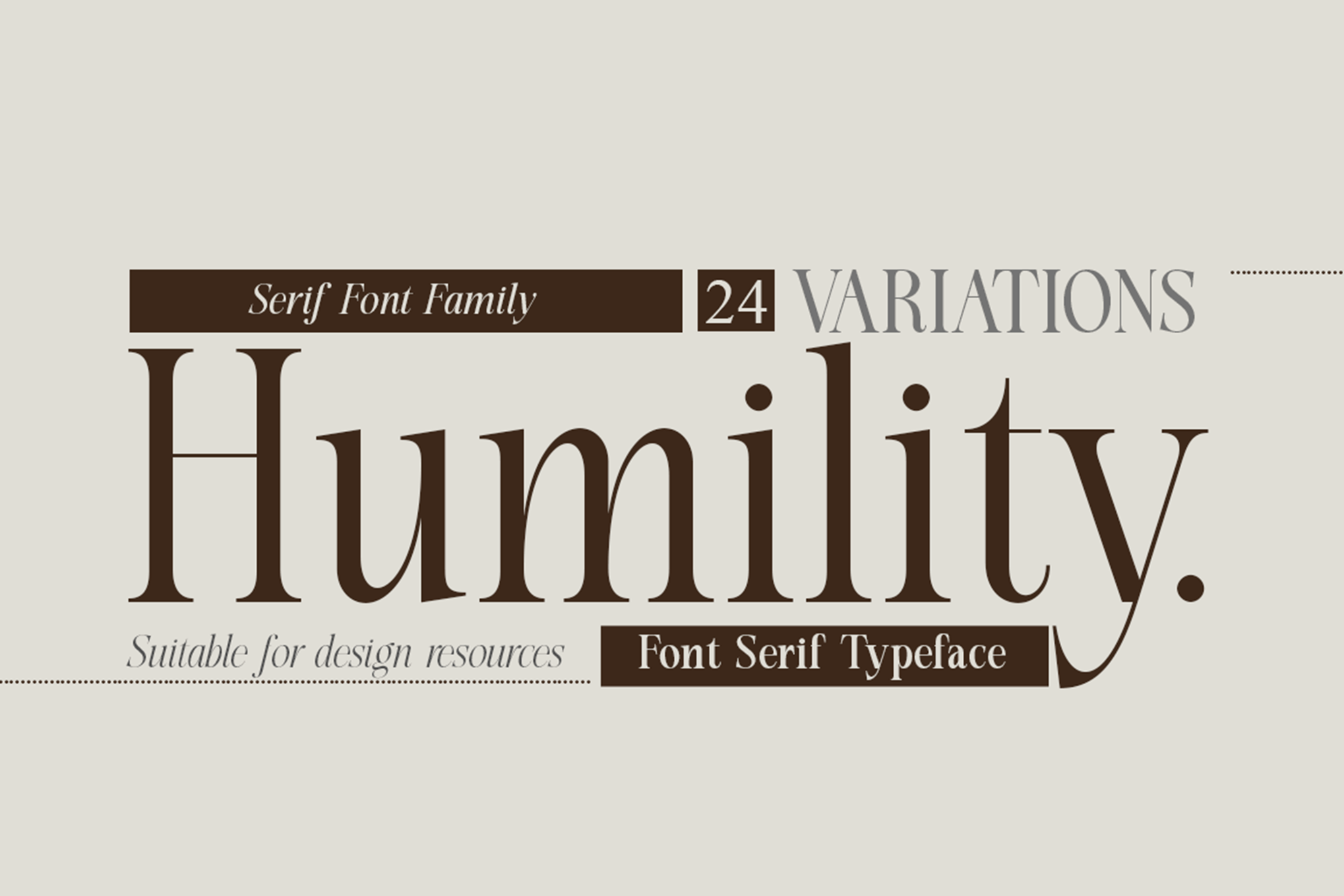 Humility - Classic Serif Small Text Font