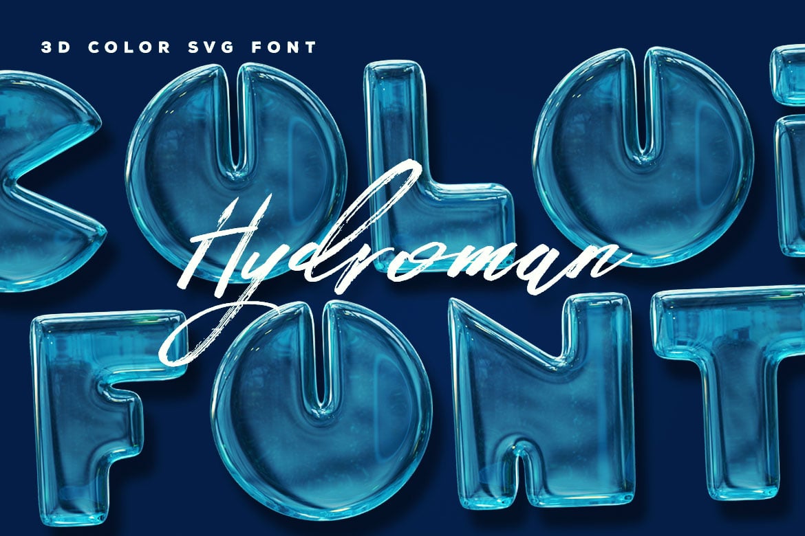 Hydroman - Color Water Font