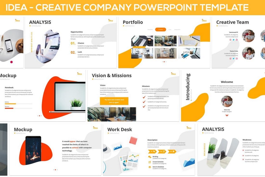 iDea-Creative-Company-Powerpoint-Template 20+ Modern Professional PowerPoint Templates design tips 