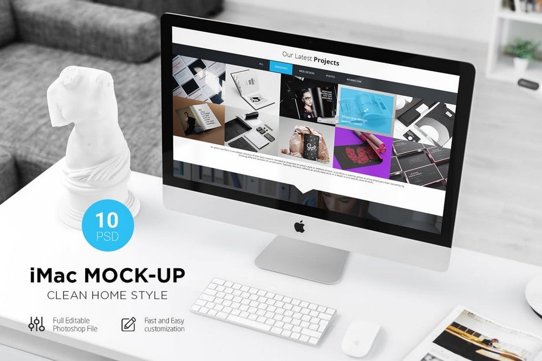 Download 20 Desktop Computer Mockup Templates Design Shack Yellowimages Mockups