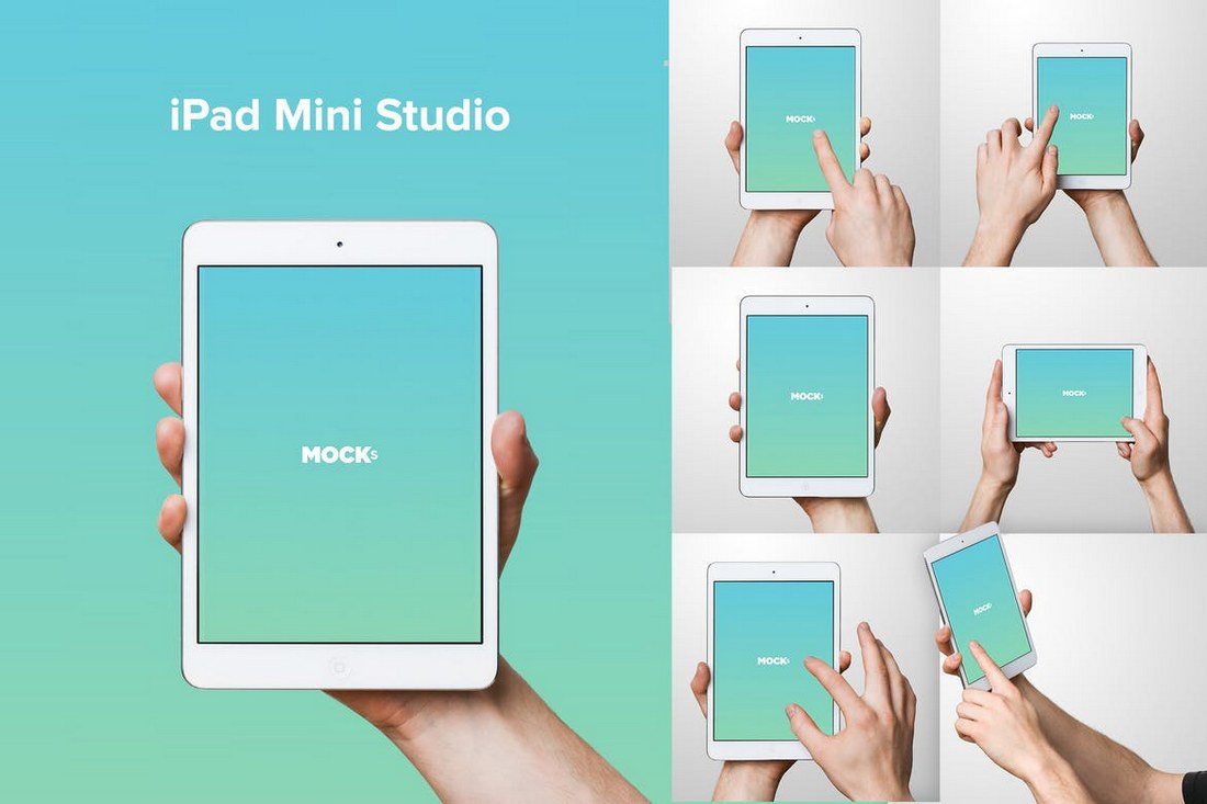 iPad-Mini-Studio-Mockups 100+ iPad Mockups: PSDs, Photos & Vectors design tips 