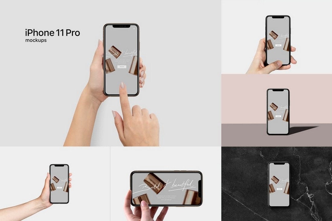 iPhone 11 Pro Mockup With Hands