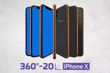 iPhone X Mockup Kit PSD