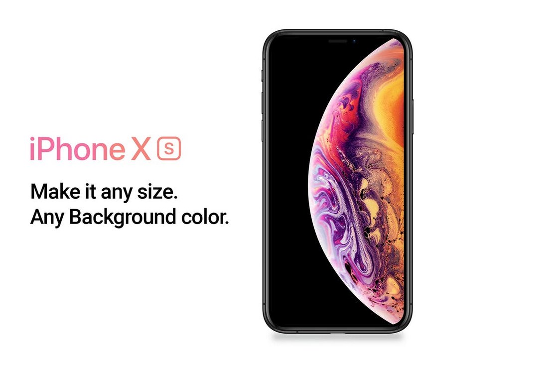 iPhone XS Vector Mockup