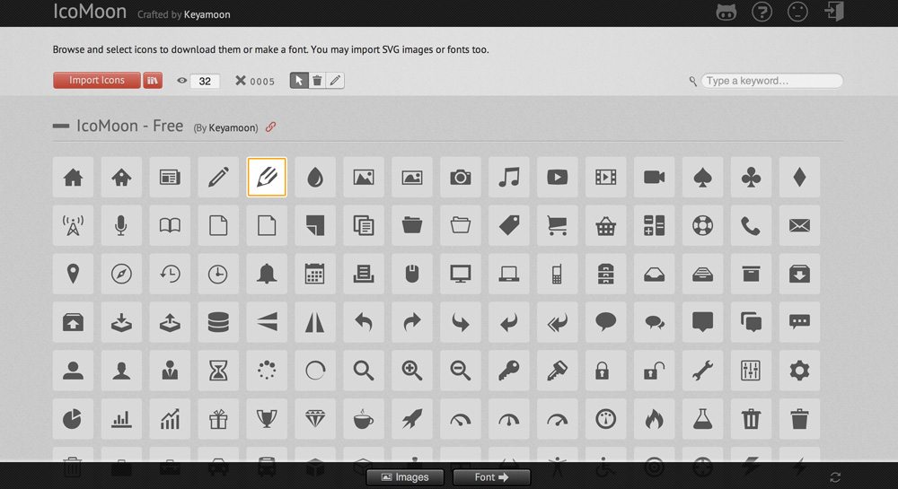 Fontello icon fonts generator - Web Development & Technology Resources