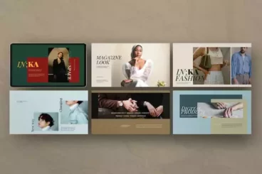 Second alternate image for Iconic Lookbook Fashion Powerpoint Template