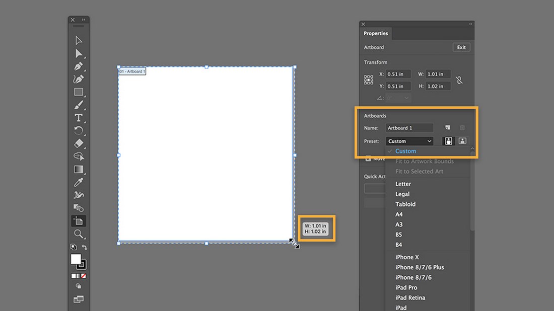 adobe illustrator change artboard color