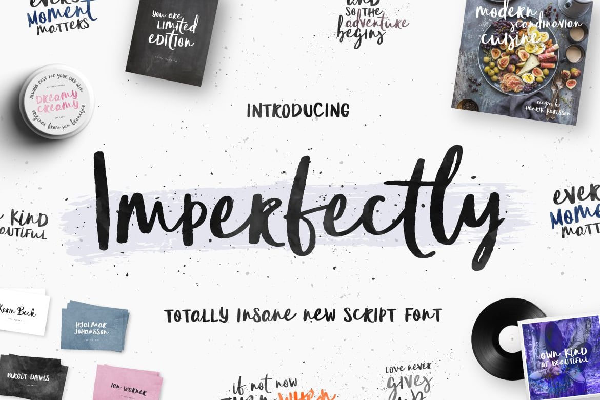 Imperfectly Script - Unique Imperfect Font