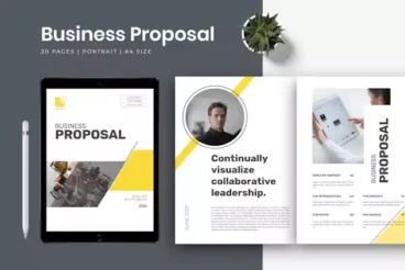 First alternate image for InDesign Company Proposal Template