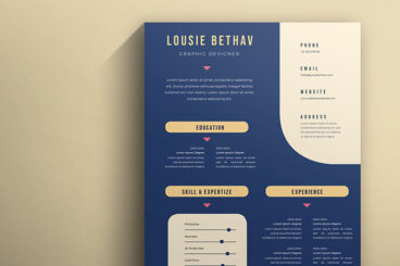 best indesign resume templates