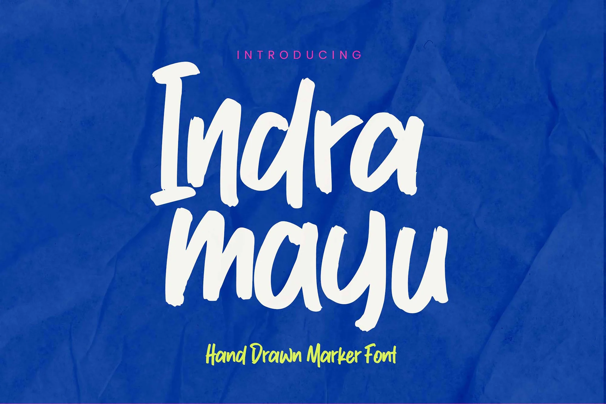 Indramayu - Hand Drawn Marker Font