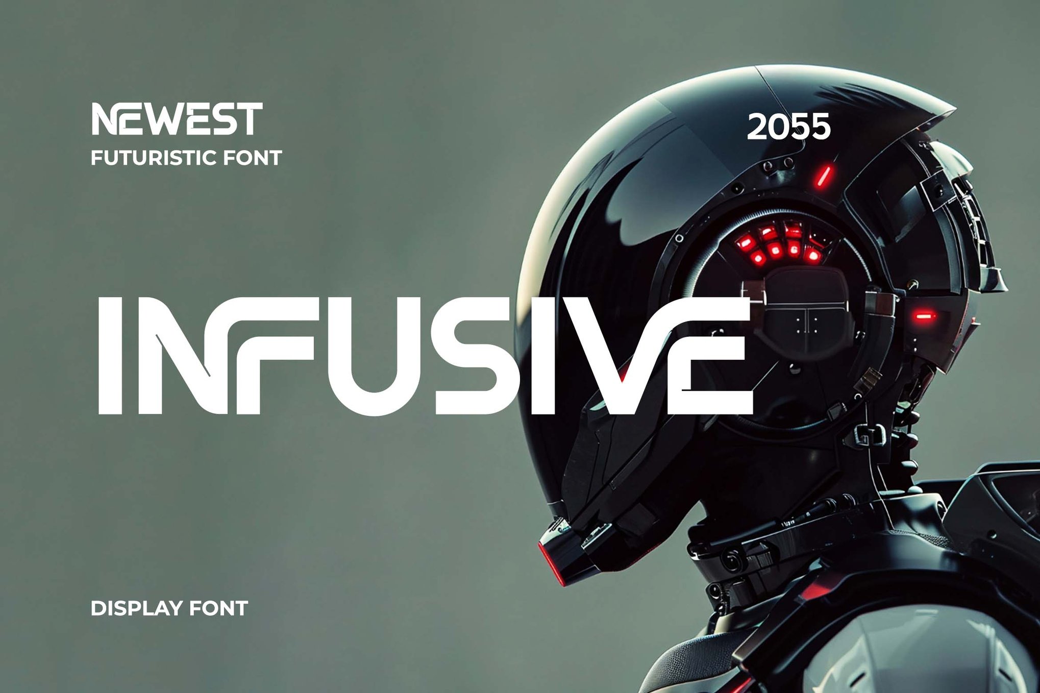 Infusive - Bold Robotic Font