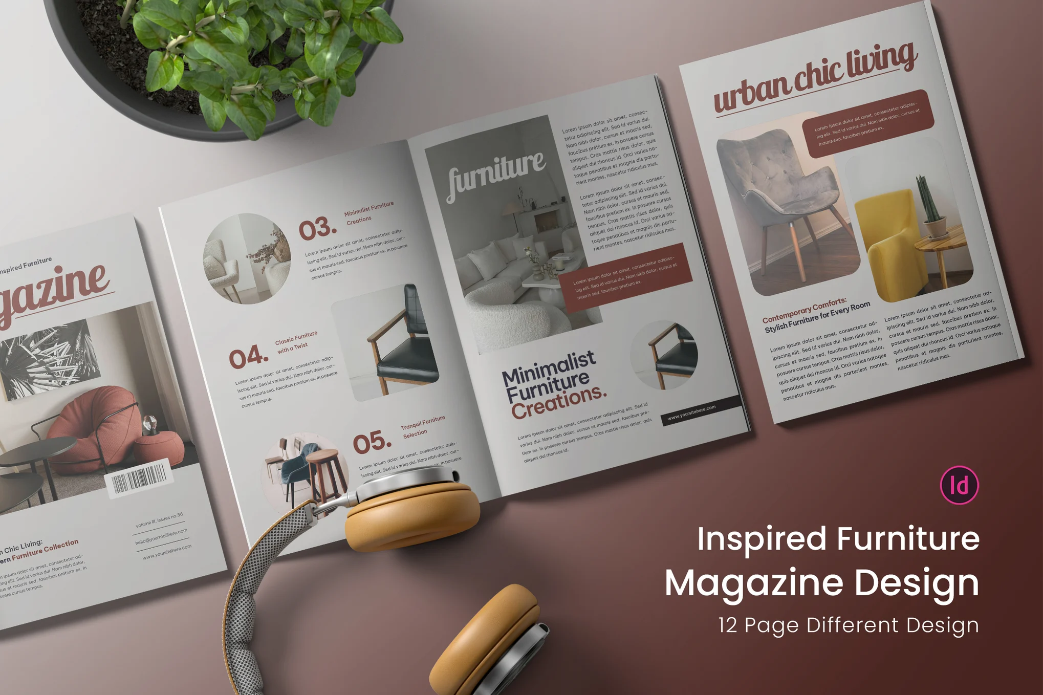 Inspired Furniture InDesign Magazine Template