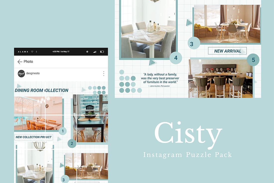 insta-cisty Instagram Grid Templates: 10 Examples + Tips design tips Inspiration|instagram|templates 