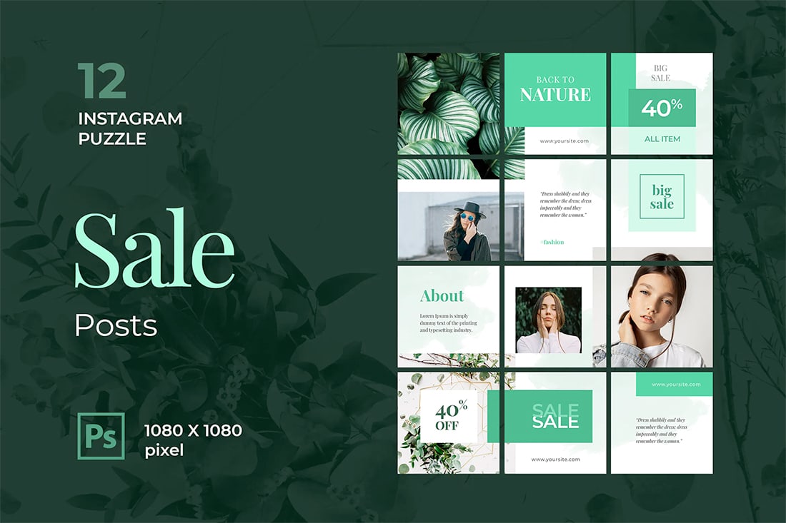 insta-sale Instagram Grid Templates: 10 Examples + Tips design tips Inspiration|instagram|templates 