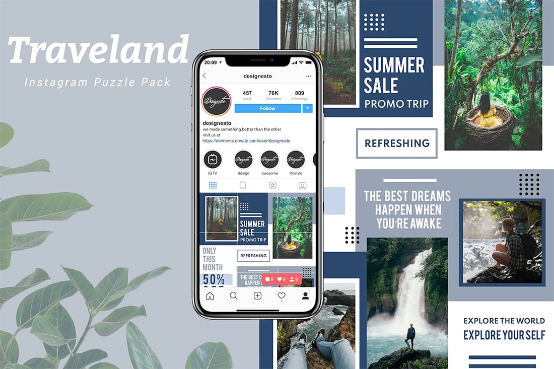 instagram grid templates