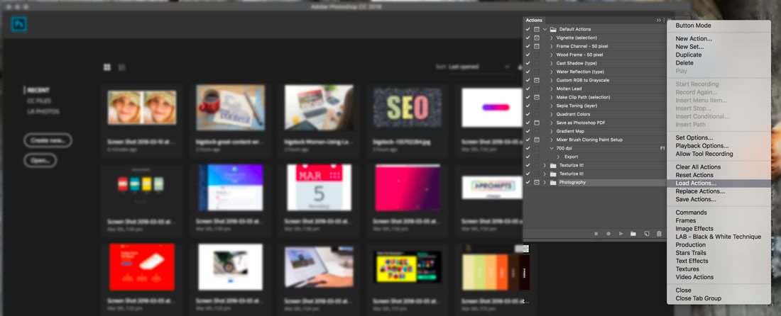 photoshop actions