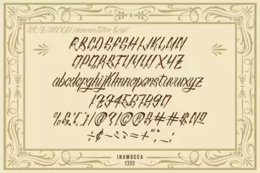 First alternate image for inuTattoo Script Font